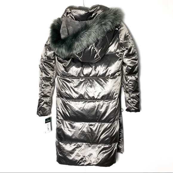 (NWT) RALPH LAUREN Chrome Quilted Parka | duck down fill - Picture 6 of 6